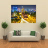 Notre Dame cathedral in Ho Chi Minh City Vietnam night view Multi panel canvas wall art