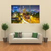 Notre Dame cathedral in Ho Chi Minh City Vietnam night view Multi panel canvas wall art