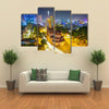 Notre Dame cathedral in Ho Chi Minh City Vietnam night view Multi panel canvas wall art