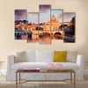 Vatican city with St. Peter Multi panel canvas wall art