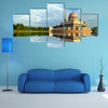 Putra Mosque, Putrajaya at evening during hot day moment multi panel canvas wall art