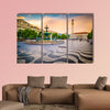 Lisbon, Portugal cityscape at Rossio Square multi panel canvas wall art