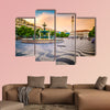 Lisbon, Portugal cityscape at Rossio Square multi panel canvas wall art