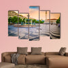 Lisbon, Portugal cityscape at Rossio Square multi panel canvas wall art