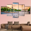 Lisbon, Portugal cityscape at Rossio Square multi panel canvas wall art