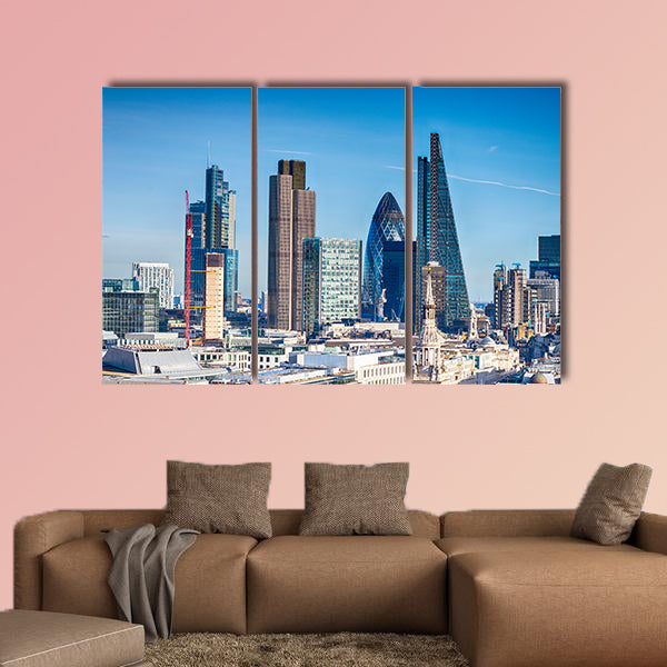 Beautiful London skyline multi panel canvas wall art