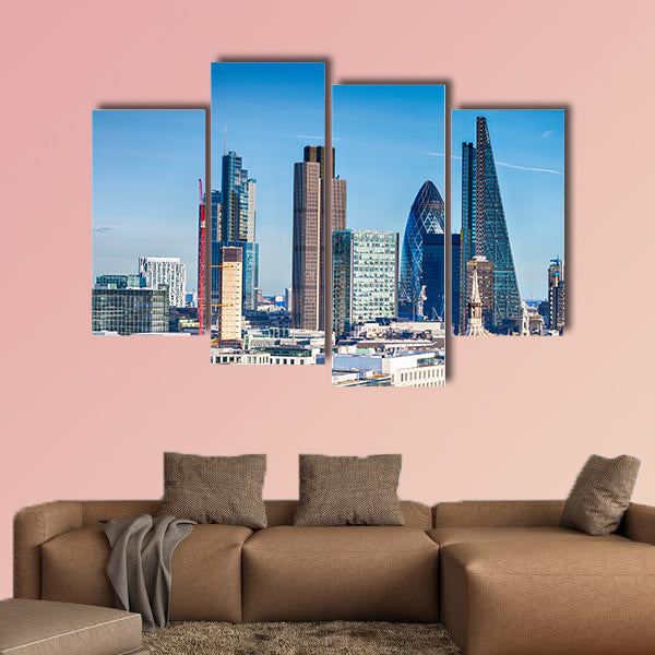 Beautiful London skyline multi panel canvas wall art
