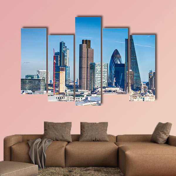 Beautiful London skyline multi panel canvas wall art