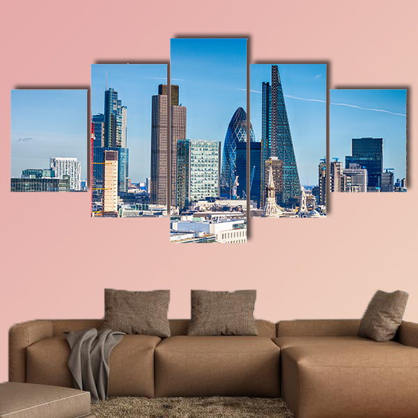Beautiful London skyline multi panel canvas wall art