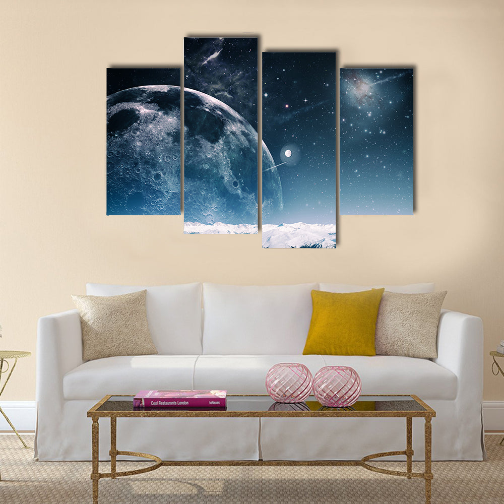 Another world landscape, Multi Panel Canvas Wall Art