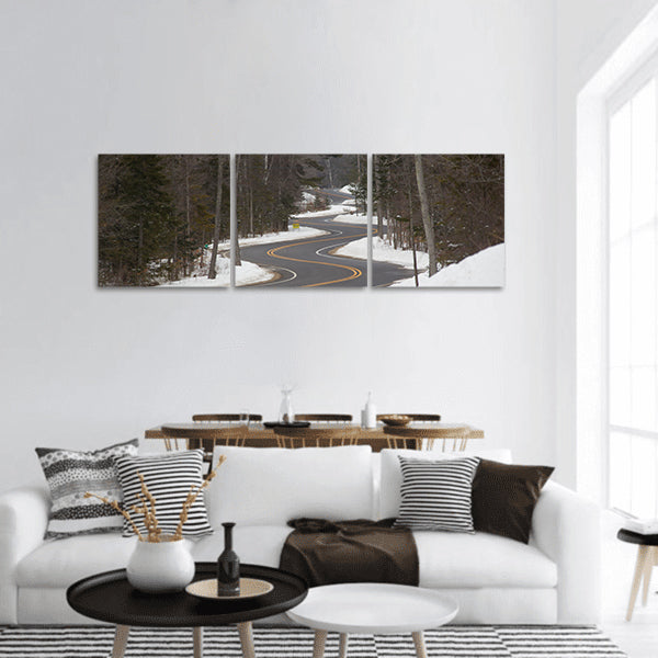 Long and Winding Road panoramic canvas wall art