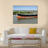 Unloaded oil tanker departures from Lagos, Nigeria, Africa Multi panel canvas wall art