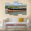 Unloaded oil tanker departures from Lagos, Nigeria, Africa Multi panel canvas wall art