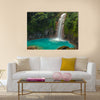 Rio Celeste Waterfall photographed in Costa Rica Multi Panel Canvas Wall Art