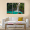 Rio Celeste Waterfall photographed in Costa Rica Multi Panel Canvas Wall Art