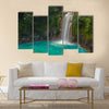 Rio Celeste Waterfall photographed in Costa Rica Multi Panel Canvas Wall Art