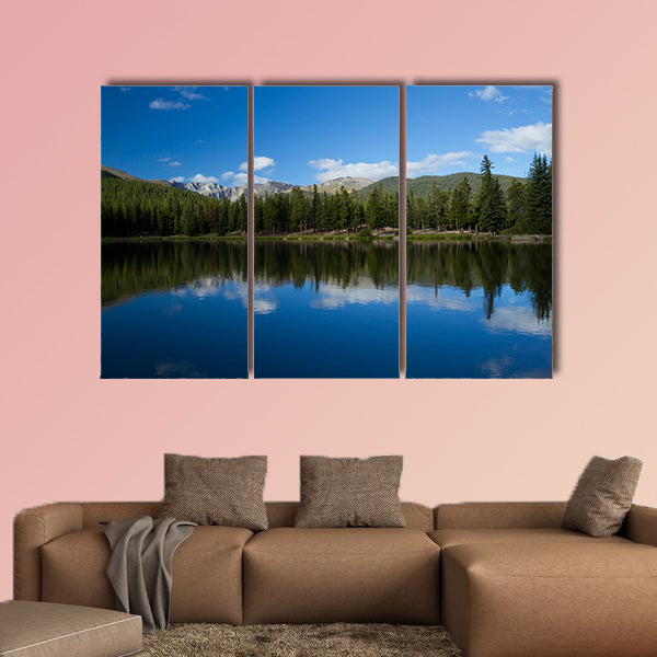 Echo Lake Mountain Scenic multi panel canvas wall art