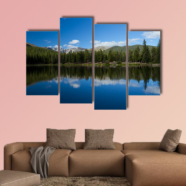Echo Lake Mountain Scenic multi panel canvas wall art