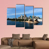 Australia city skyline with opera house from harbor multi panel canvas wall art