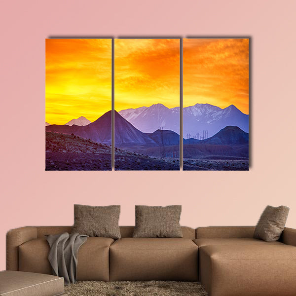 Sunrise over Colorado Rocky Mountains multi panel canvas wall art