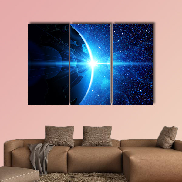 Beautiful summer seascape multi panel canvas wall art