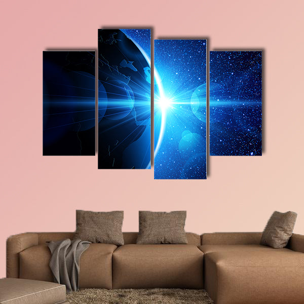 Beautiful summer seascape multi panel canvas wall art