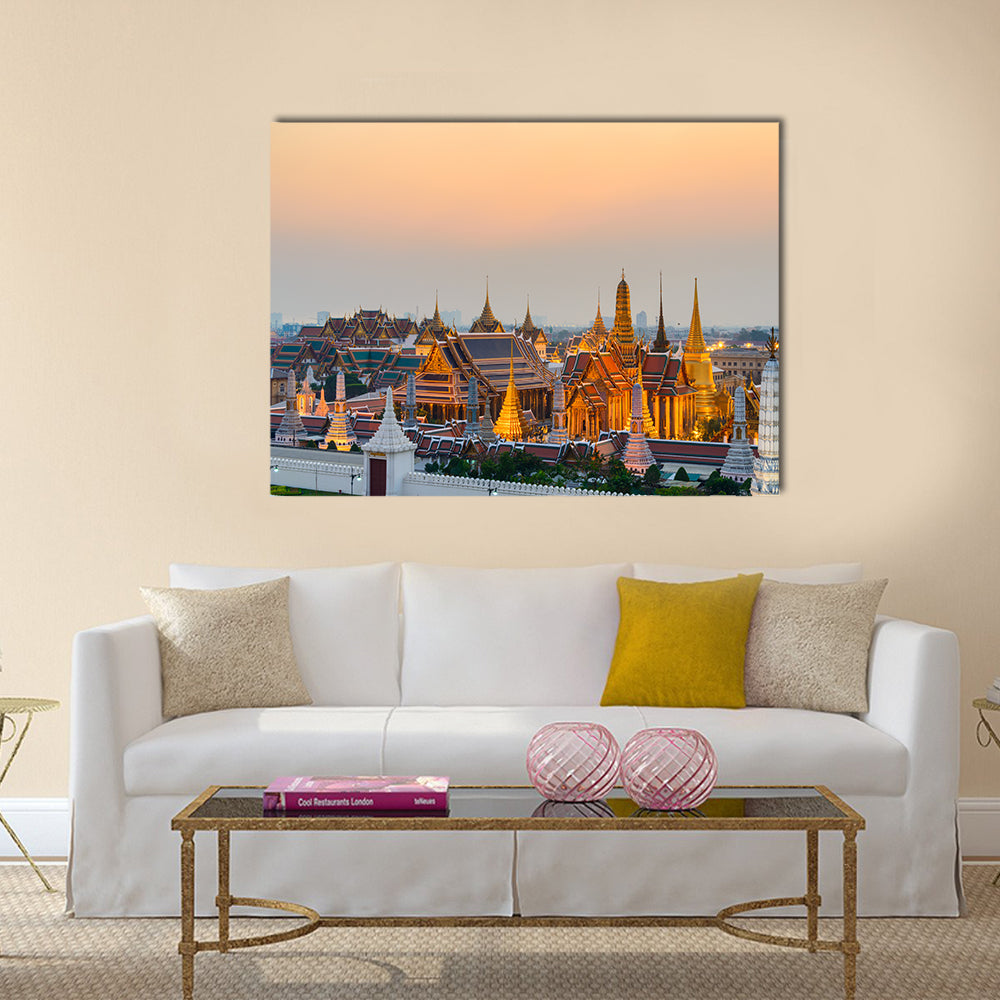 Grand Palace, Bangkok, Thailand multi panel canvas wall art