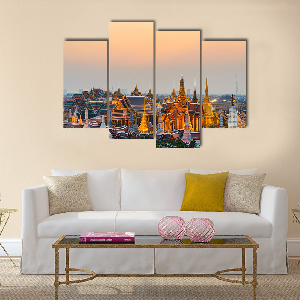 Grand Palace, Bangkok, Thailand multi panel canvas wall art