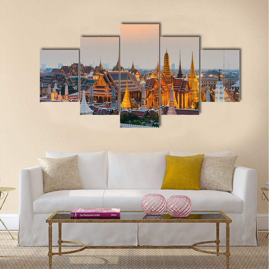 Grand Palace, Bangkok, Thailand multi panel canvas wall art
