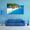 Gjipe beach with rocks and river in Albania Multi panel canvas wall art