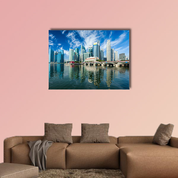 Singapore skyscrapers multi panel canvas wall art