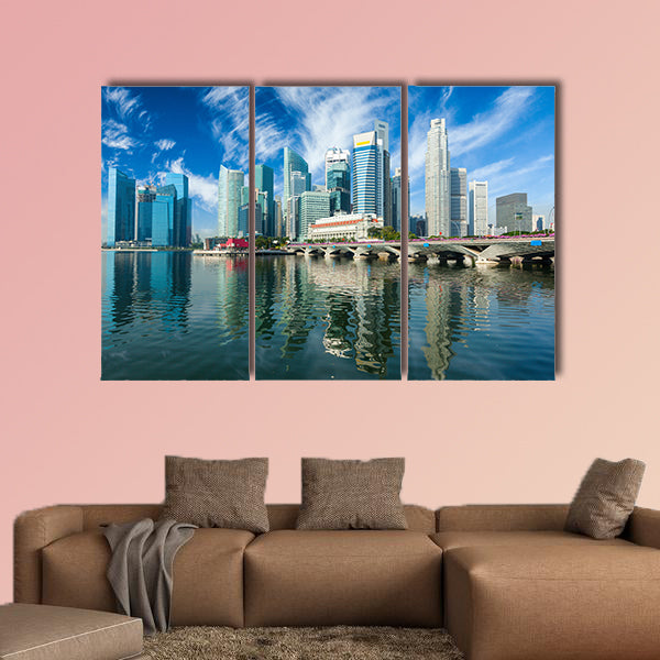 Singapore skyscrapers multi panel canvas wall art