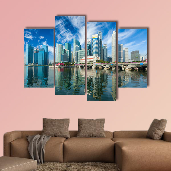 Singapore skyscrapers multi panel canvas wall art