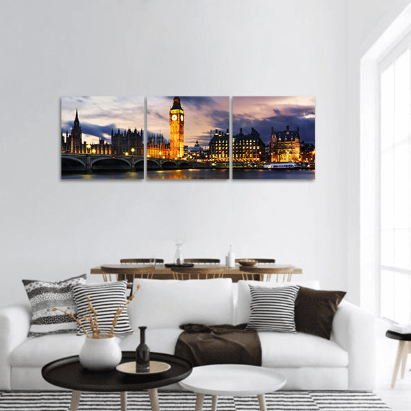 Houses of parliament panoramic canvas wall art