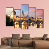 The Charles Bridge, Czech Republic multi panel canvas wall art