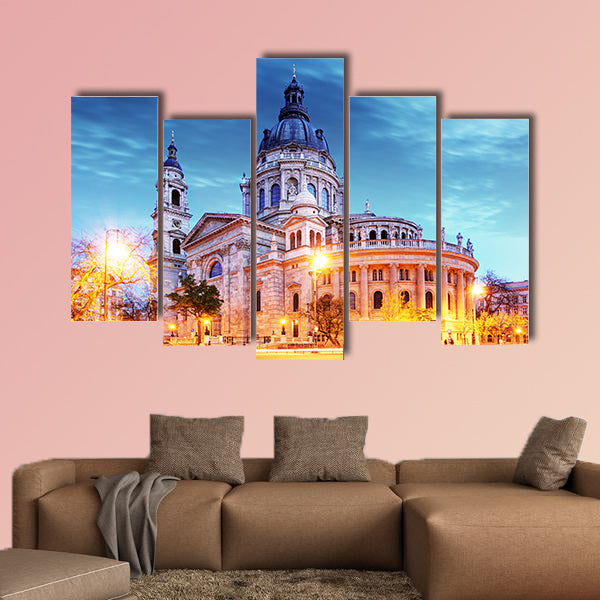 St. Stephen basilica in Budapest multi panel canvas wall art