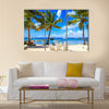 Caribbean beach on Saona island, Dominican Republic Multi Panel Canvas Wall Art