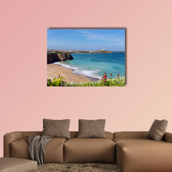 Tolcarne beach Newquay North Cornwall UK by Narrowcliffe wall art