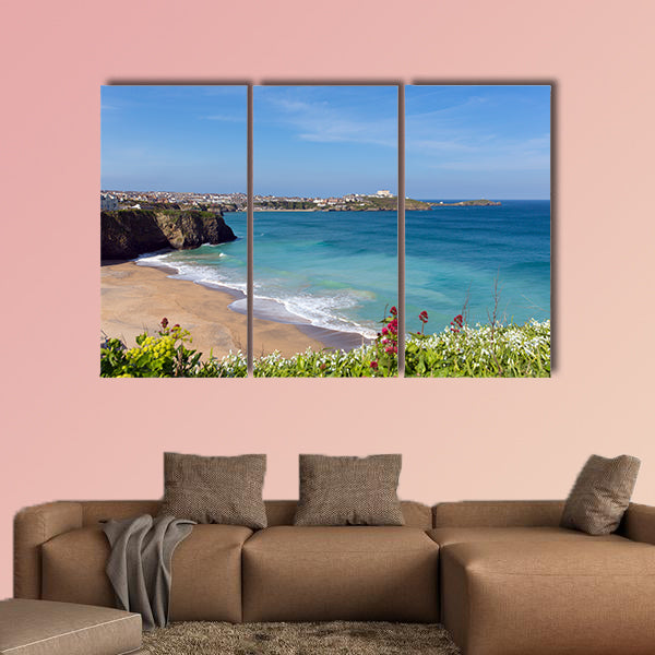 Tolcarne beach Newquay North Cornwall UK by Narrowcliffe wall art