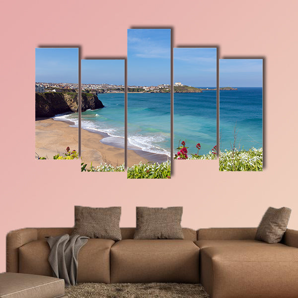 Tolcarne beach Newquay North Cornwall UK by Narrowcliffe wall art