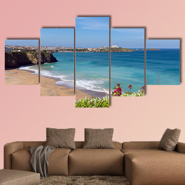 Tolcarne beach Newquay North Cornwall UK by Narrowcliffe wall art