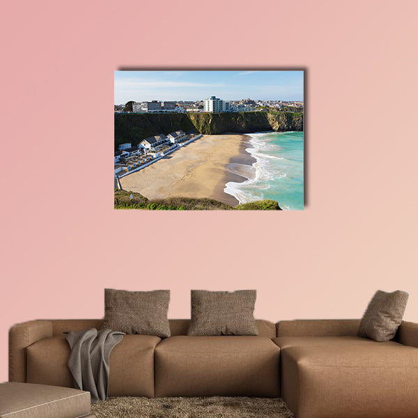 Newquay beach of Tolcarne North Cornwall UK one of many wall art