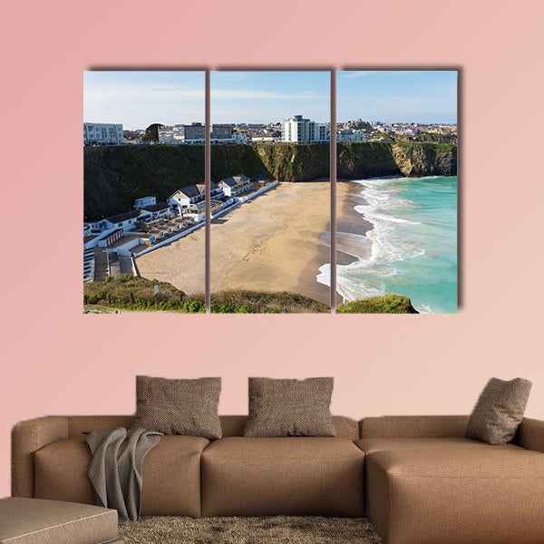 Newquay beach of Tolcarne North Cornwall UK one of many wall art