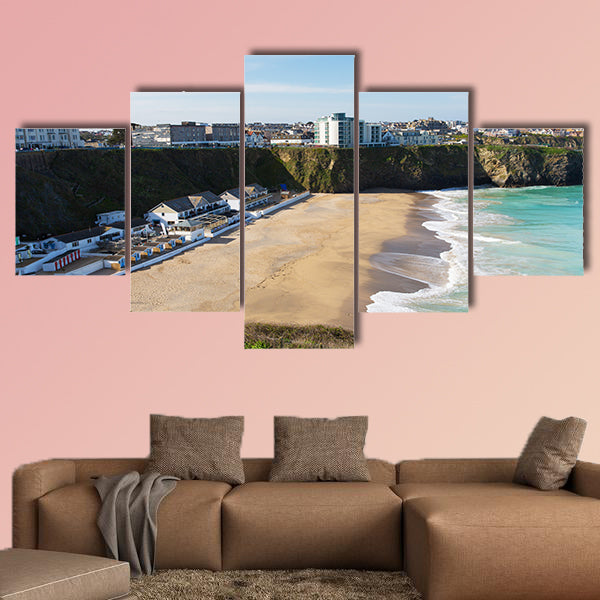Newquay beach of Tolcarne North Cornwall UK one of many wall art