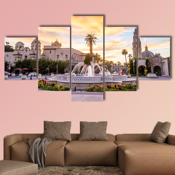 San Diego's Balboa Park at twilight in San Diego California wall art