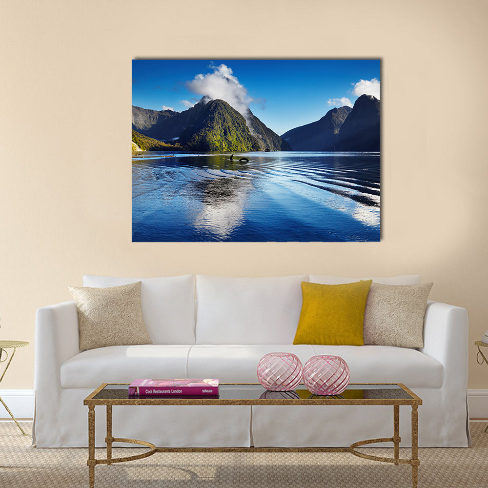Fiord Milford Sound, South Island, New Zealand Multi panel canvas wall art