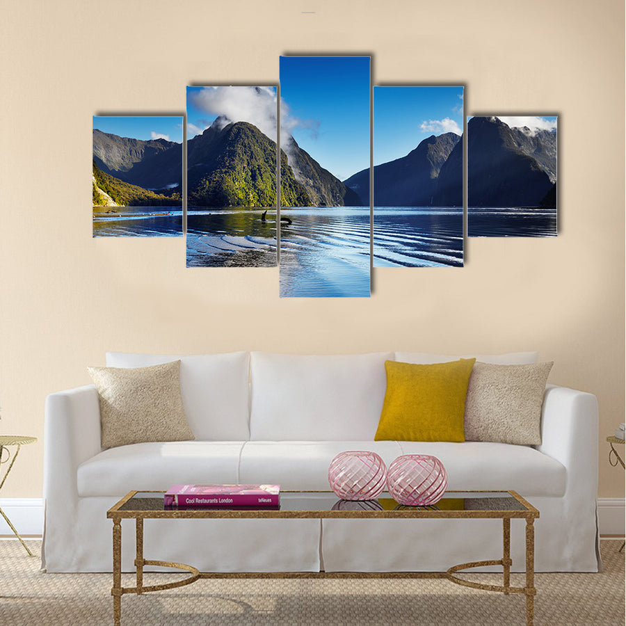Fiord Milford Sound, South Island, New Zealand Multi panel canvas wall art