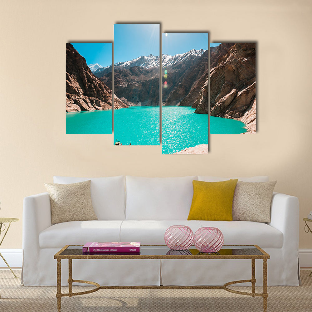 Attabad Lake in Northern Pakistan multi panel canvas wall art