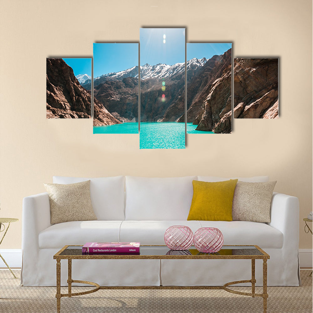 Attabad Lake in Northern Pakistan multi panel canvas wall art