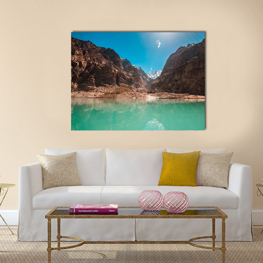 amazing Attabad Lake in Northern Pakistan multi panel canvas wall art